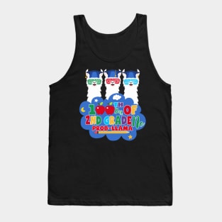 100 Days of 2nd Grade No Probllama Llama Tank Top